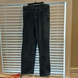 Carhartt flannel lined jeans relaxed fit